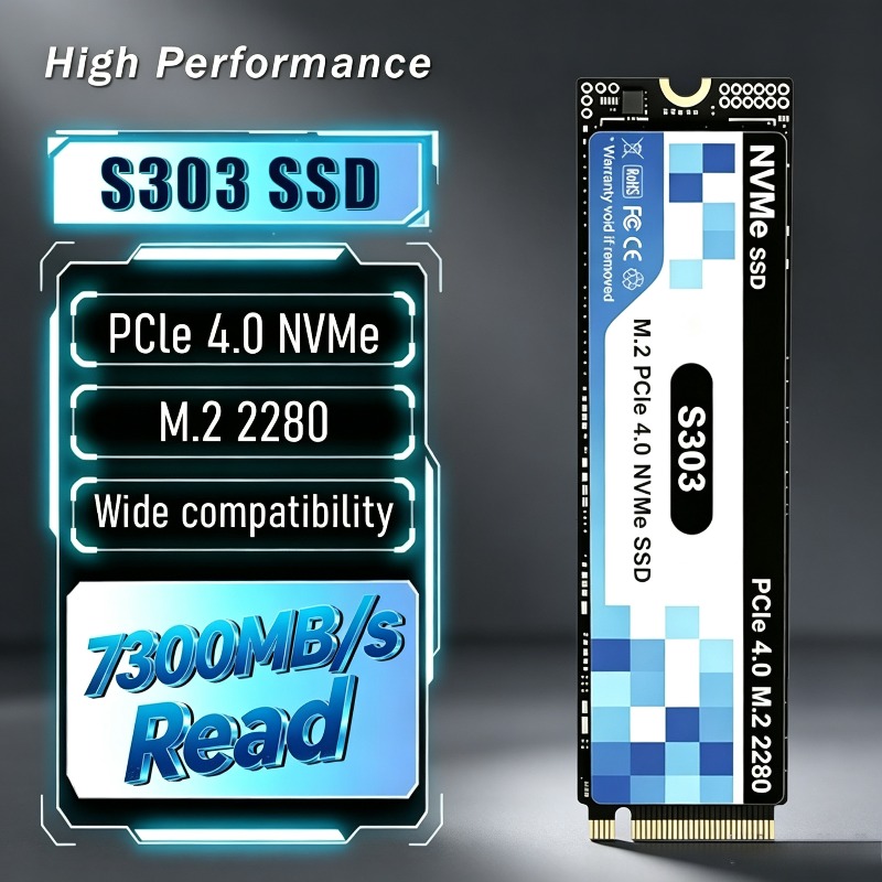 M.2 Nvme 4Tb Pcie 4.0 Ssd - S303 500GB-4TB Gaming-SSD M.2 NVMe PCIe