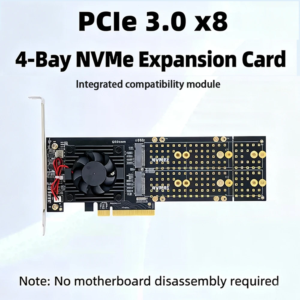 PLX8747 Quad M.2 NVMe PCIe 3.0 – Quad M.2 Nvme Pcie Bifurcation Card Bewertung und Preis
